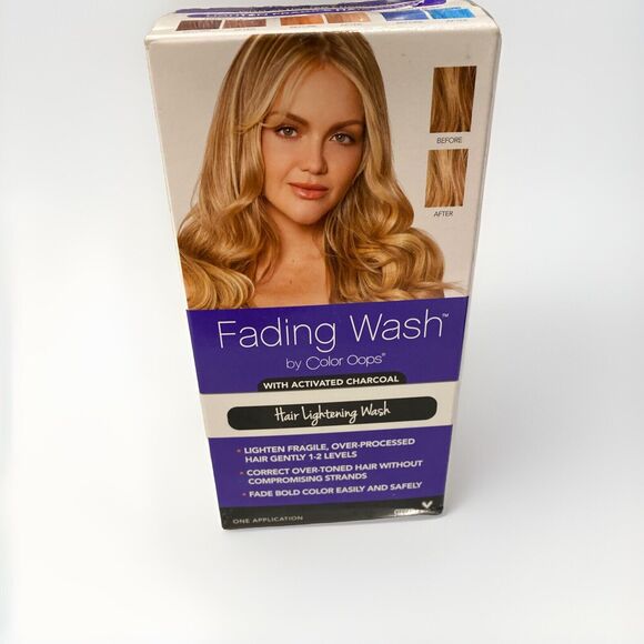 Color Oops Fading Wash Kit with Activated Charcoal - Hair Lightening Wash-Vegan - Picture 1 of 5